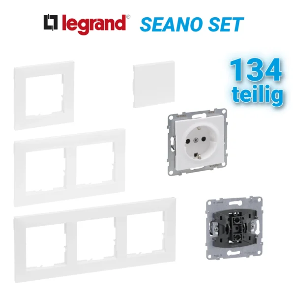 Legrand Seano Set Ultraweiss 134 tag.